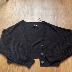 Black cardigan